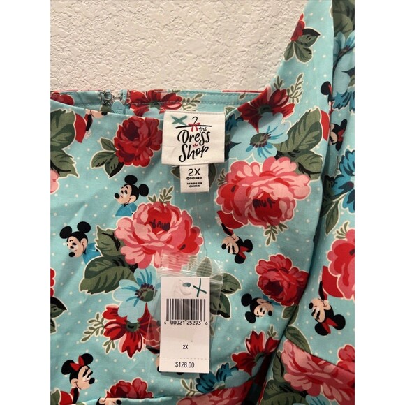 New Disney Parks The Dress Shop Mickey and Minnie Mouse Floral Dress 2X - Picture 4 of 4